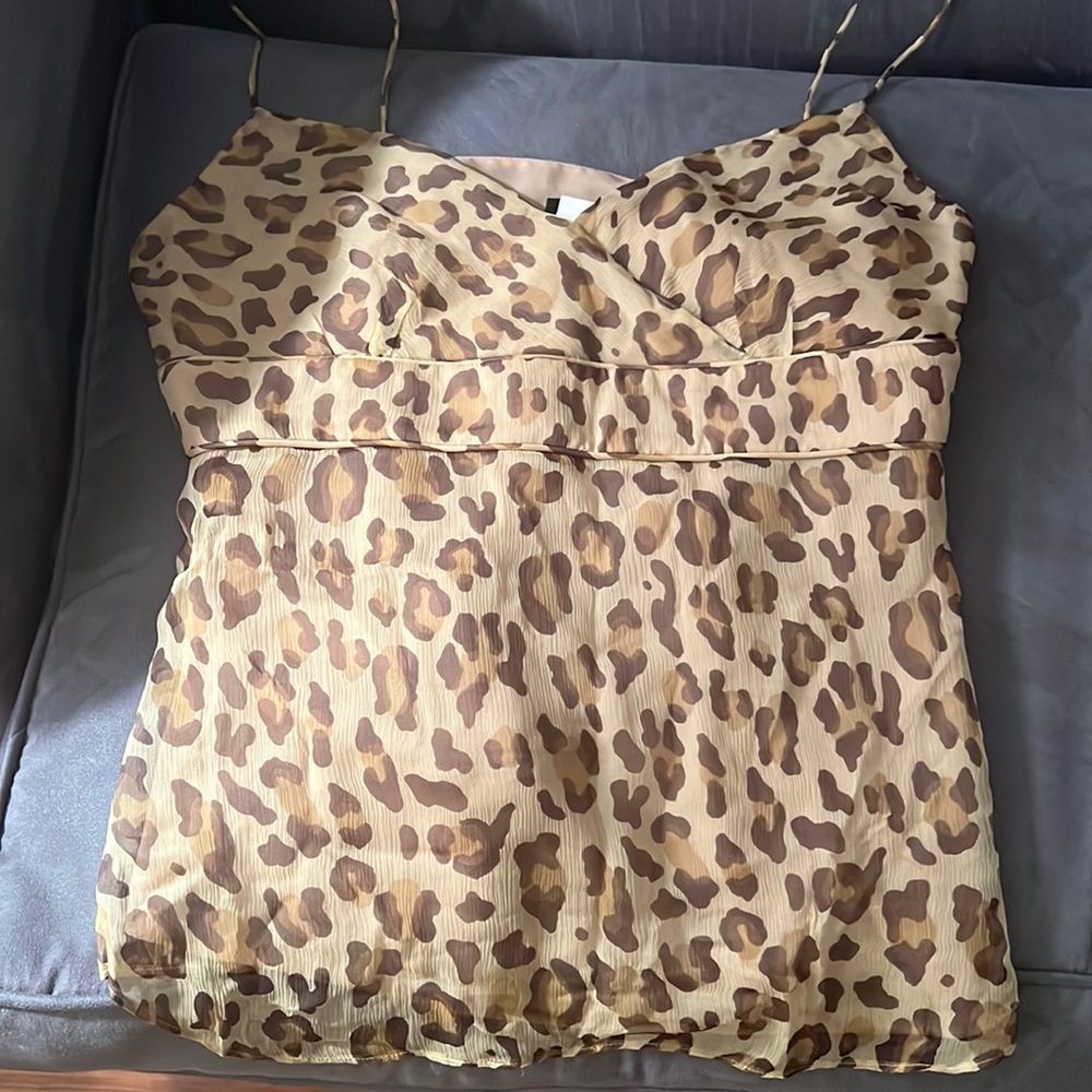 Rare J Crew Leopard Silk Cami